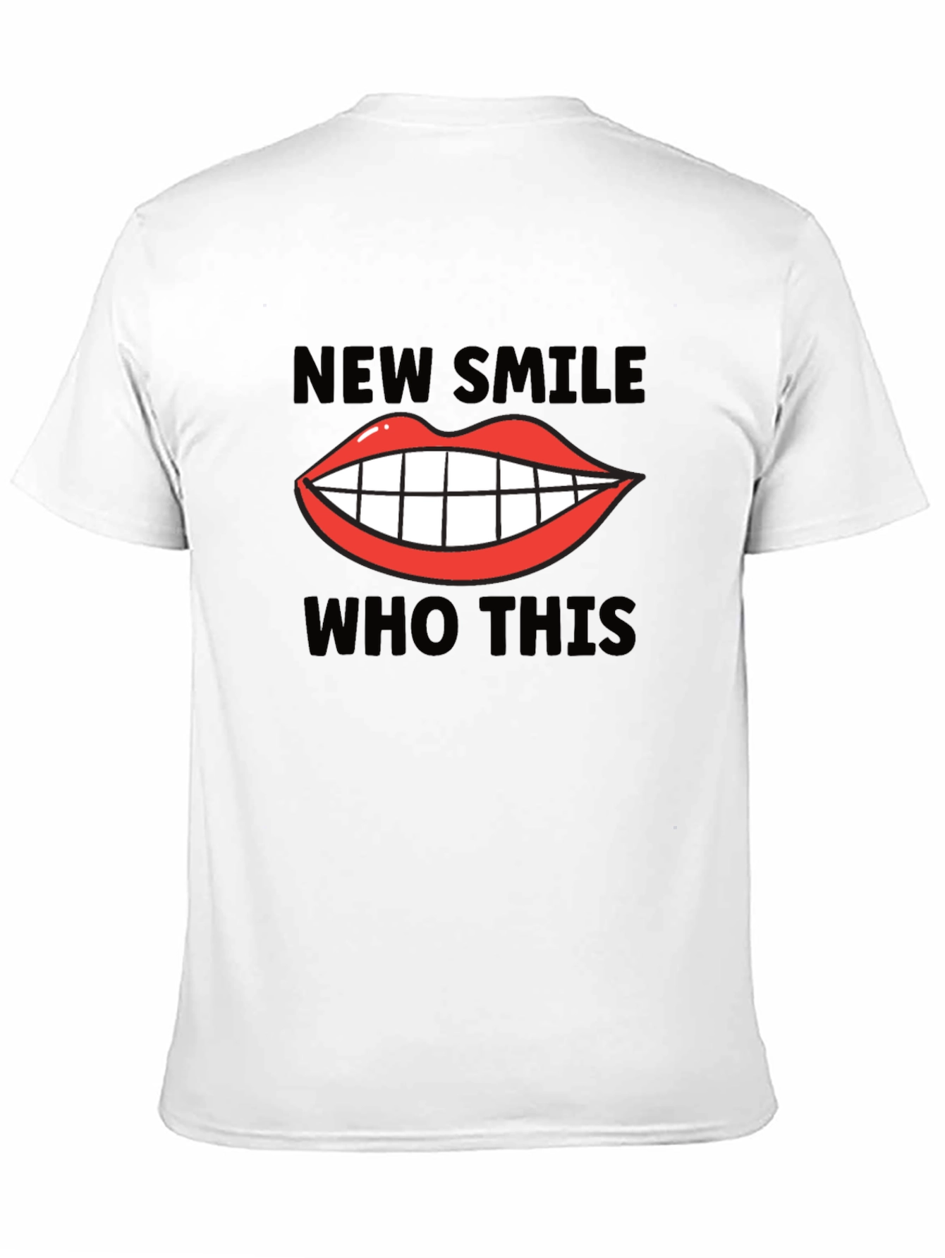 New Smile Who Dis Graphic Tee - Trendy Unisex T-Shirt