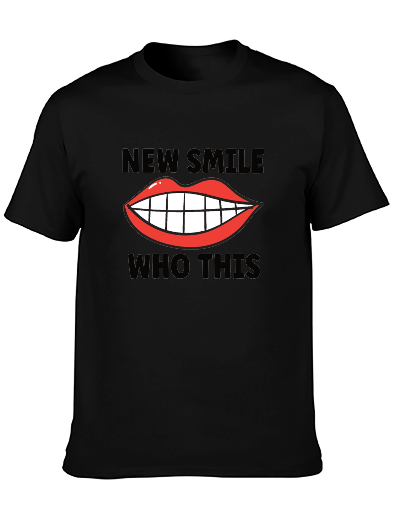 New Smile Who Dis Graphic Tee - Trendy Unisex T-Shirt