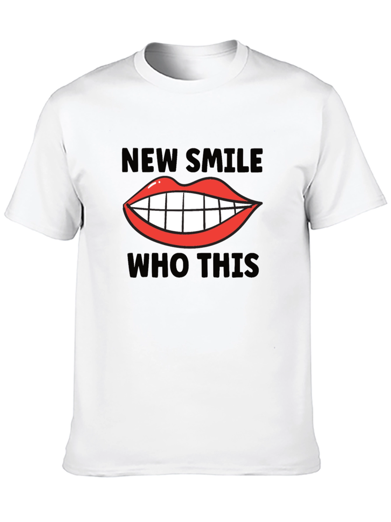 New Smile Who Dis Graphic Tee - Trendy Unisex T-Shirt