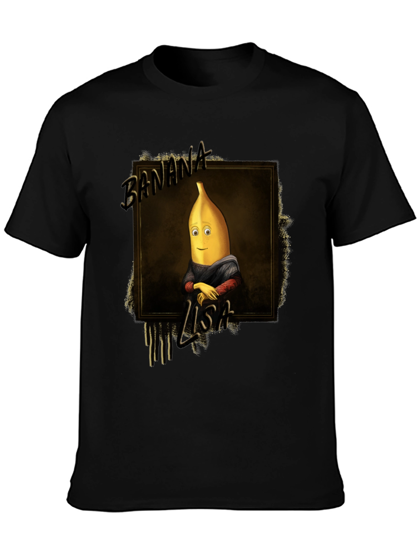 Banana Lisa Graphic Tee - Unique & Humorous