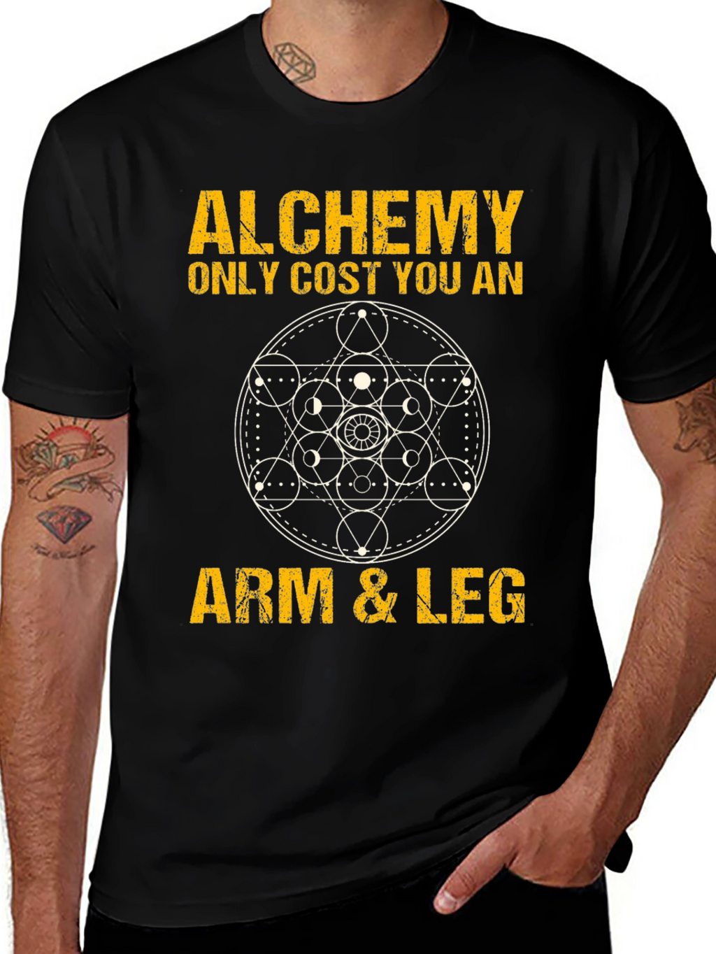Alchemy Arm & Leg Black Graphic Tee