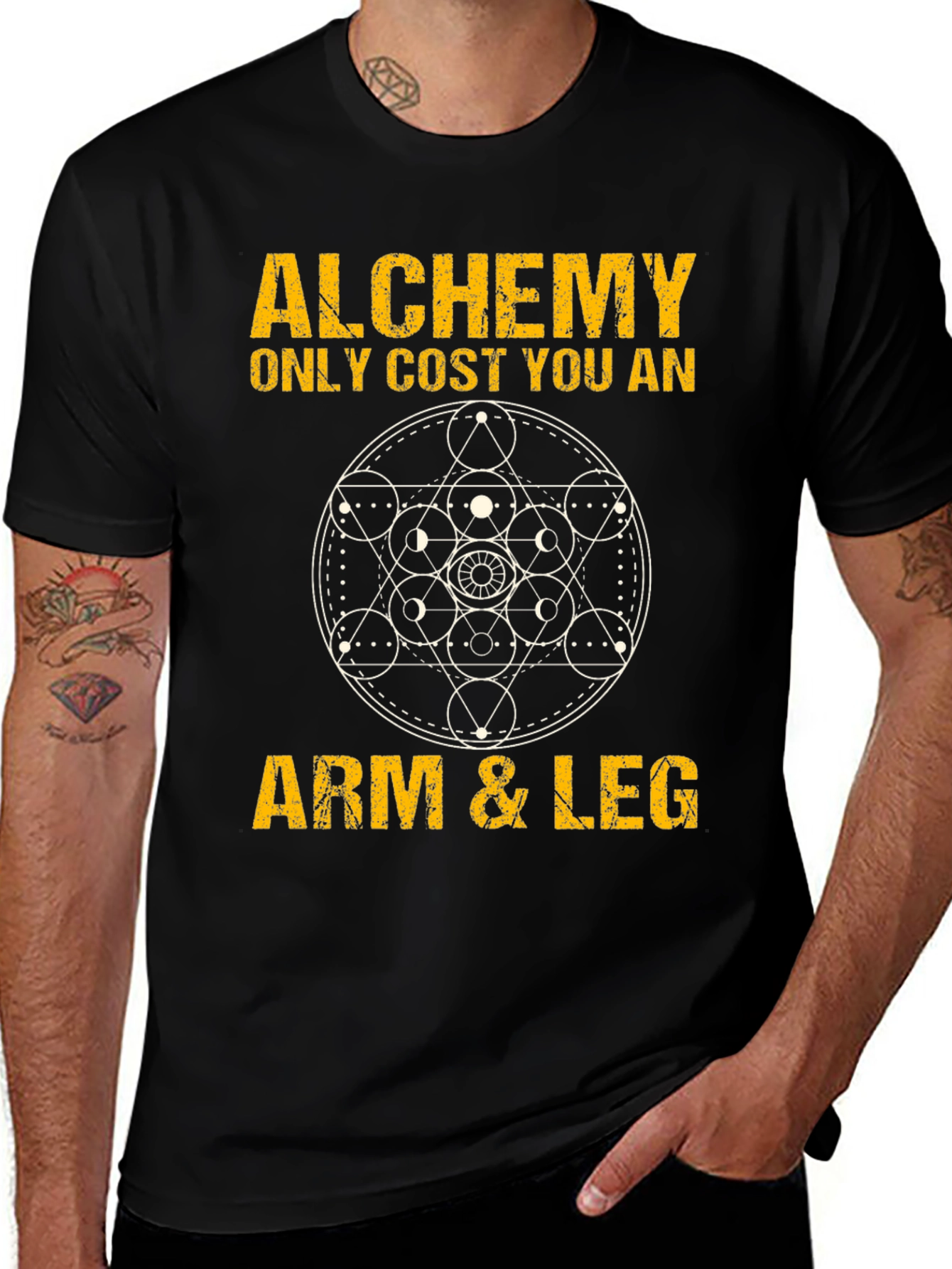 Alchemy Arm & Leg Black Graphic Tee