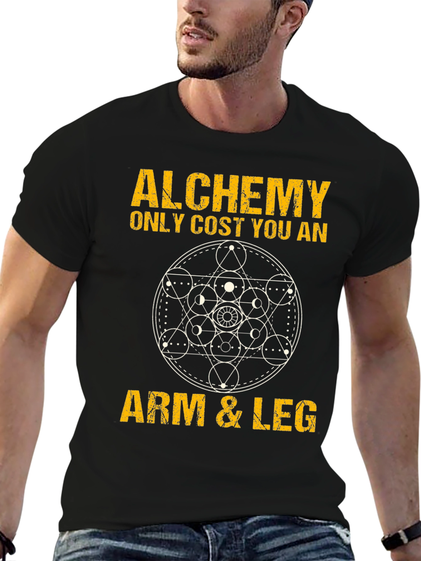 Alchemy Arm & Leg Black Graphic Tee