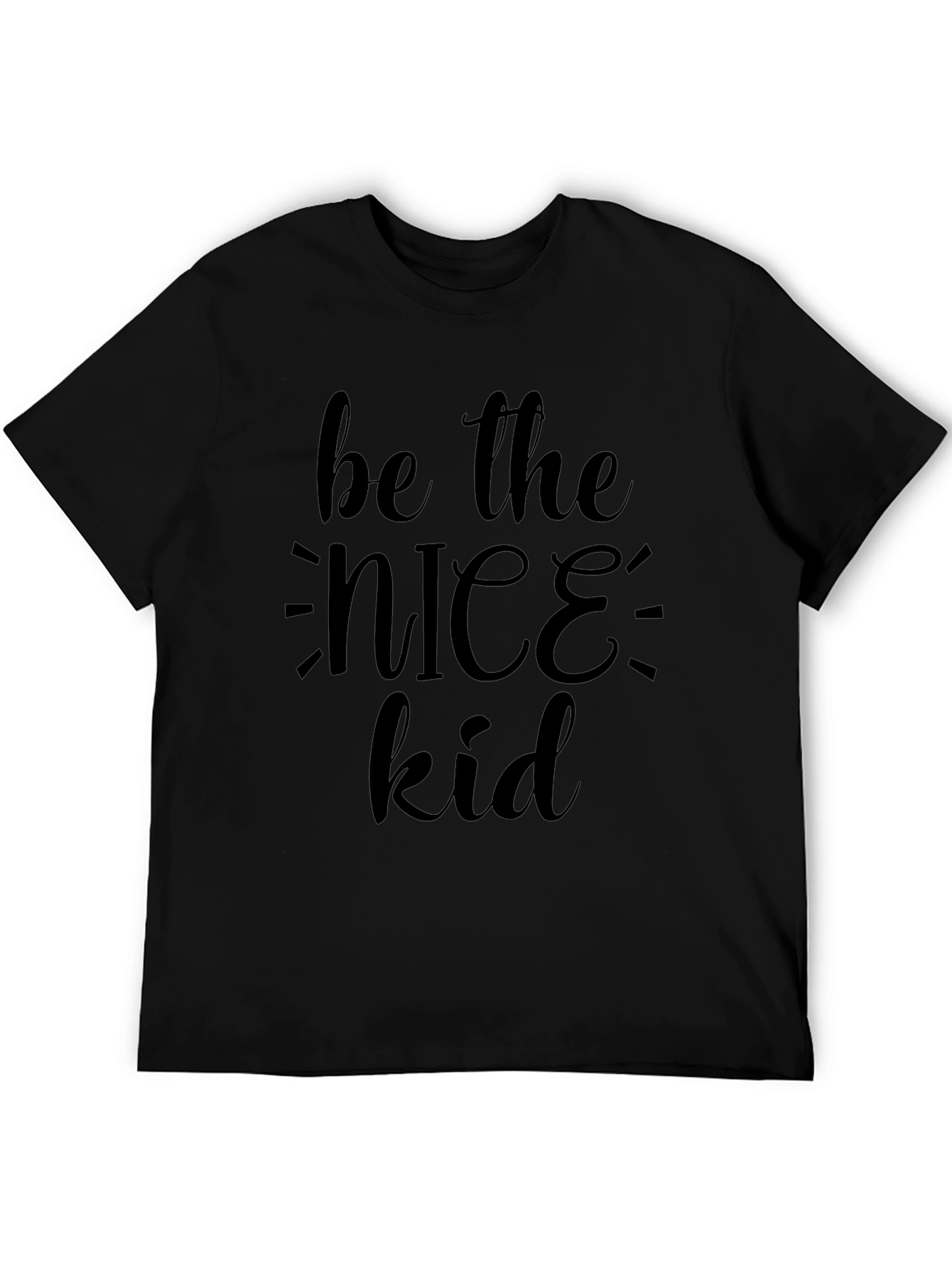 Be the Nice Kid Graphic Tee - Black