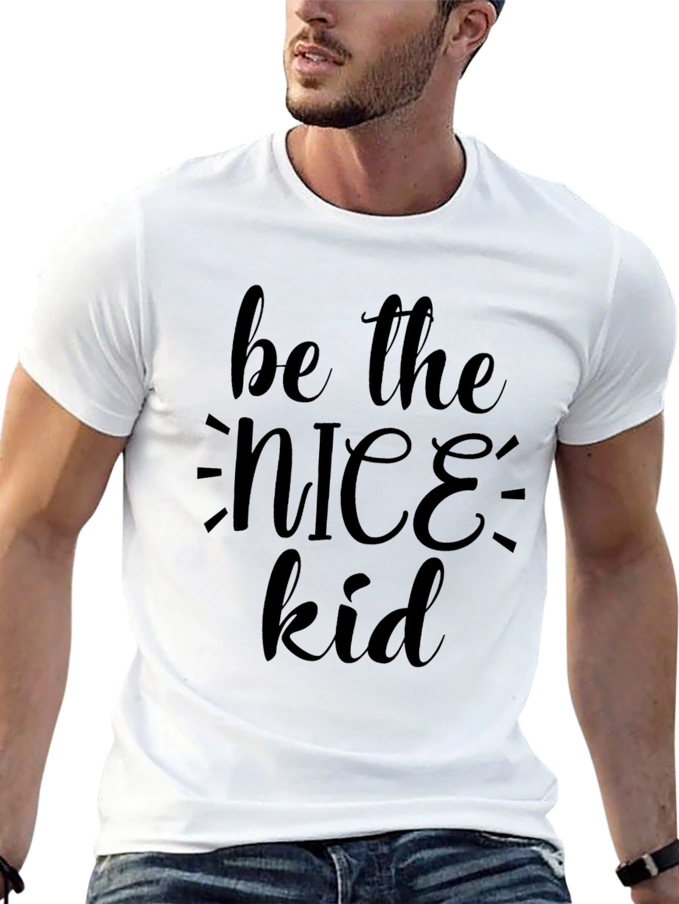 Be the Nice Kid Graphic Tee - Black