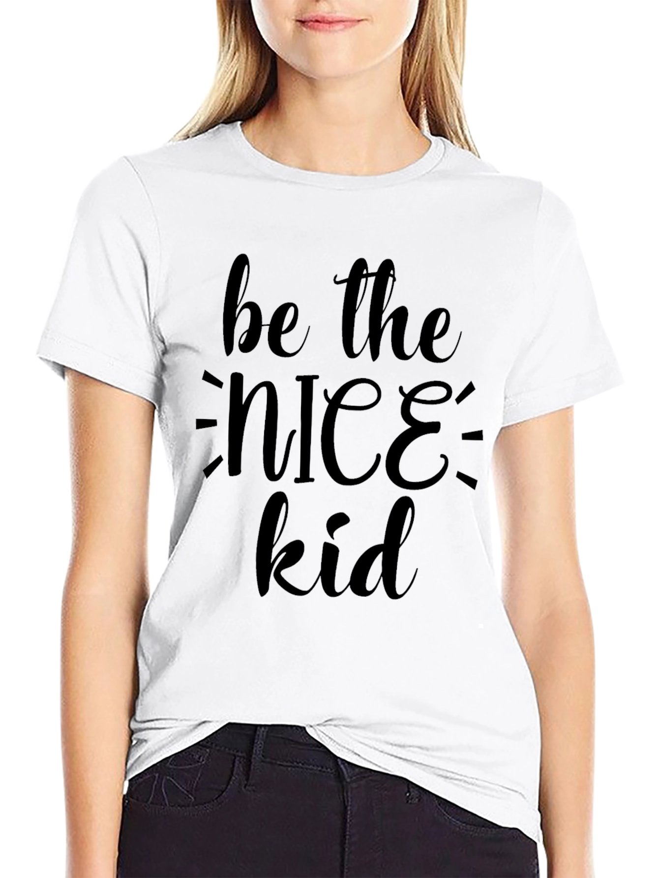 Be the Nice Kid Graphic Tee - Black