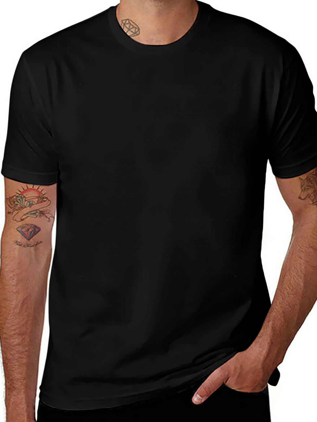 Classic Black Crew Neck T-Shirt