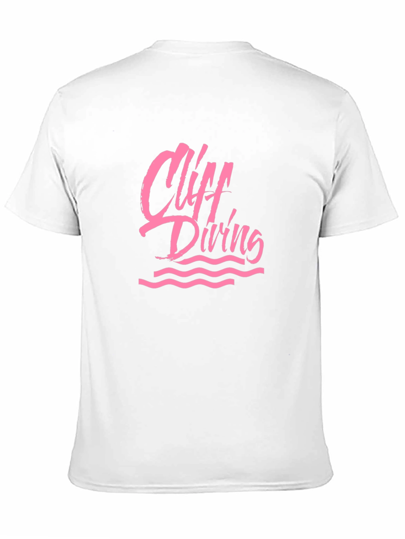Cliff Diving Graphic Tee - Black Cotton T-Shirt