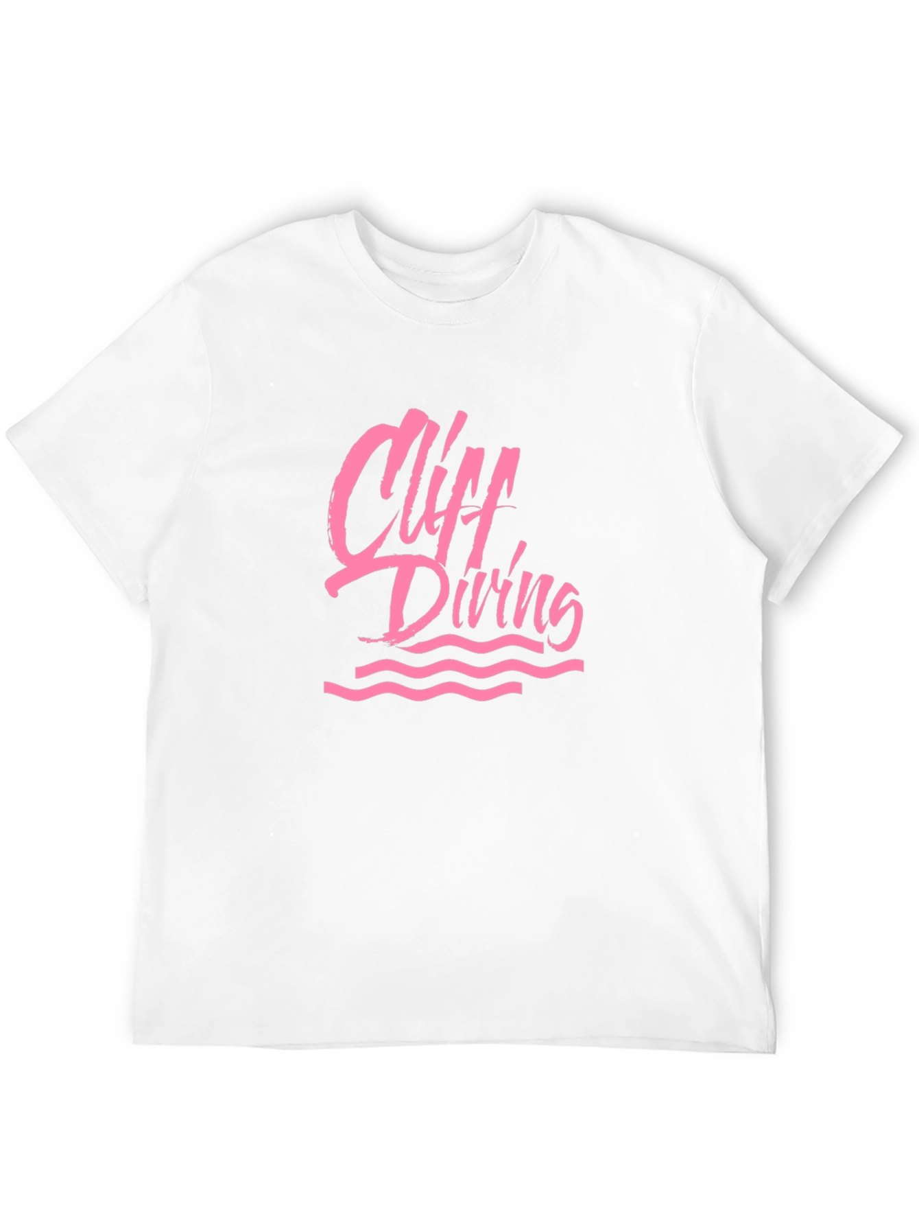 Cliff Diving Graphic Tee - Black Cotton T-Shirt