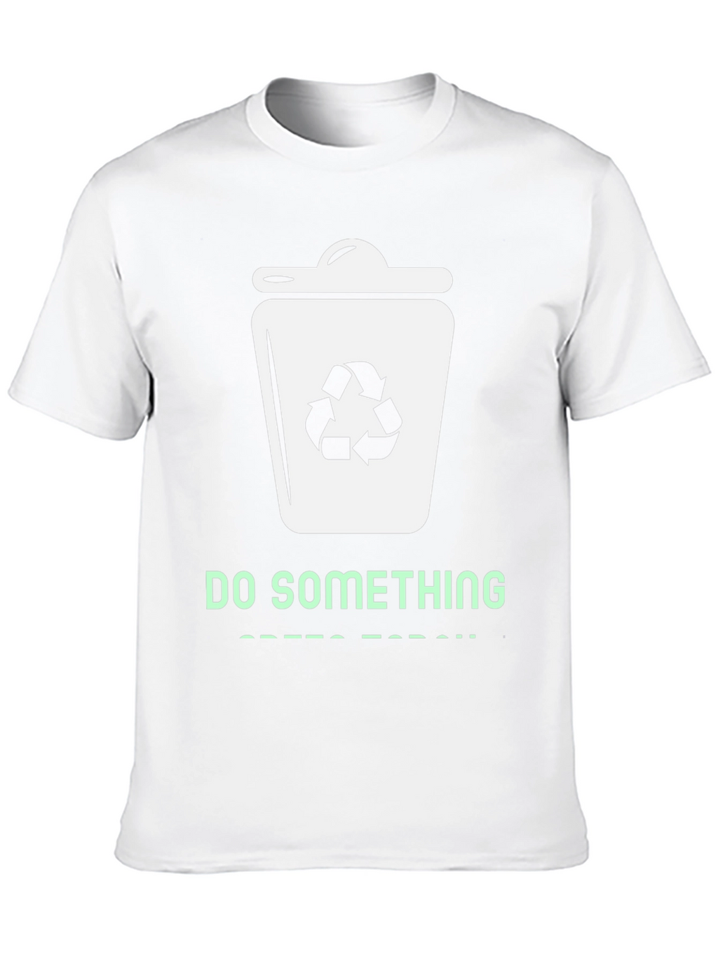 Eco-Friendly Do Something Graphic Tee - Black