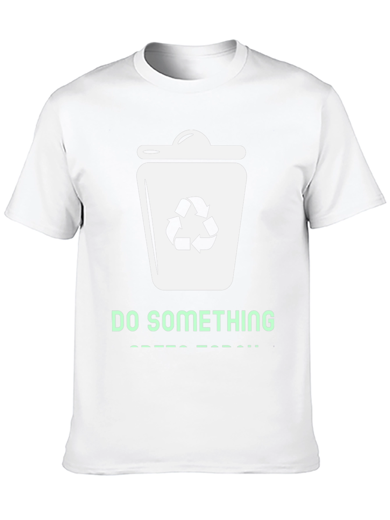 Eco-Friendly Do Something Graphic Tee - Black
