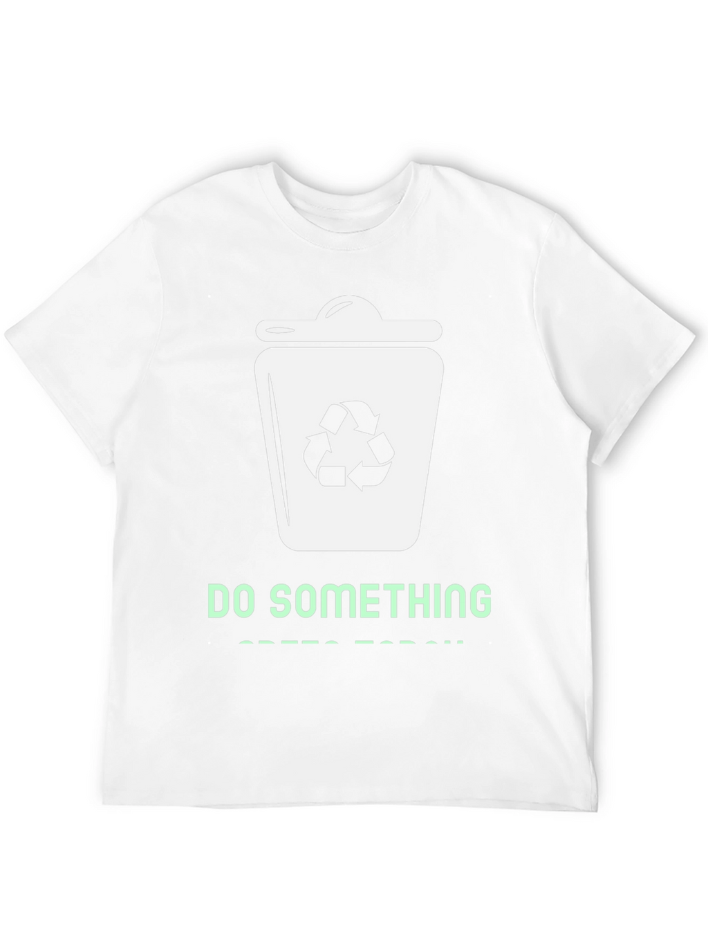 Eco-Friendly Do Something Graphic Tee - Black