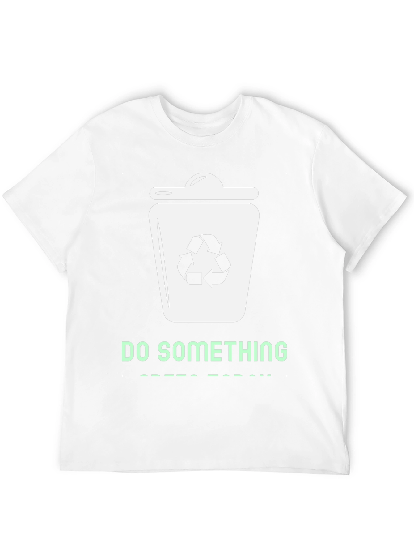 Eco-Friendly Do Something Graphic Tee - Black