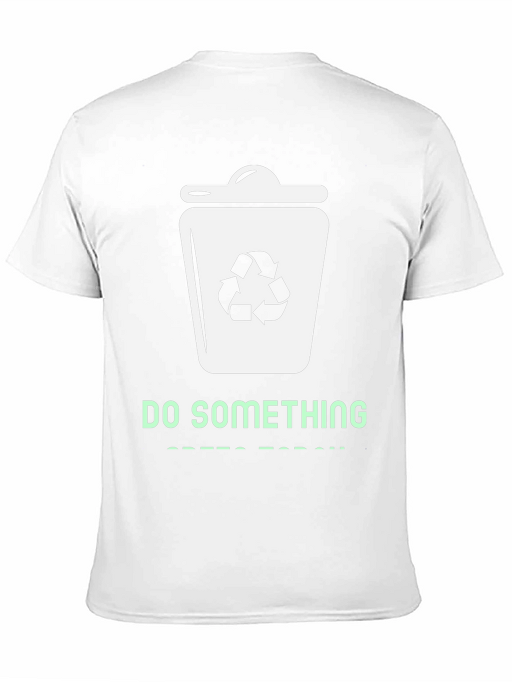 Eco-Friendly Do Something Graphic Tee - Black