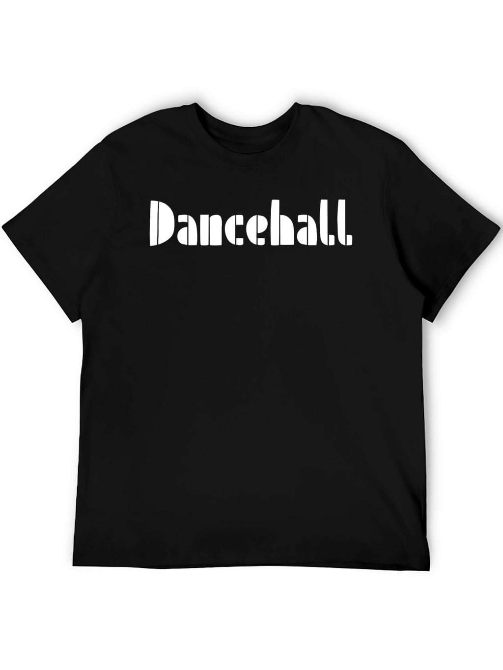Dancehall Graphic Print Black Tee