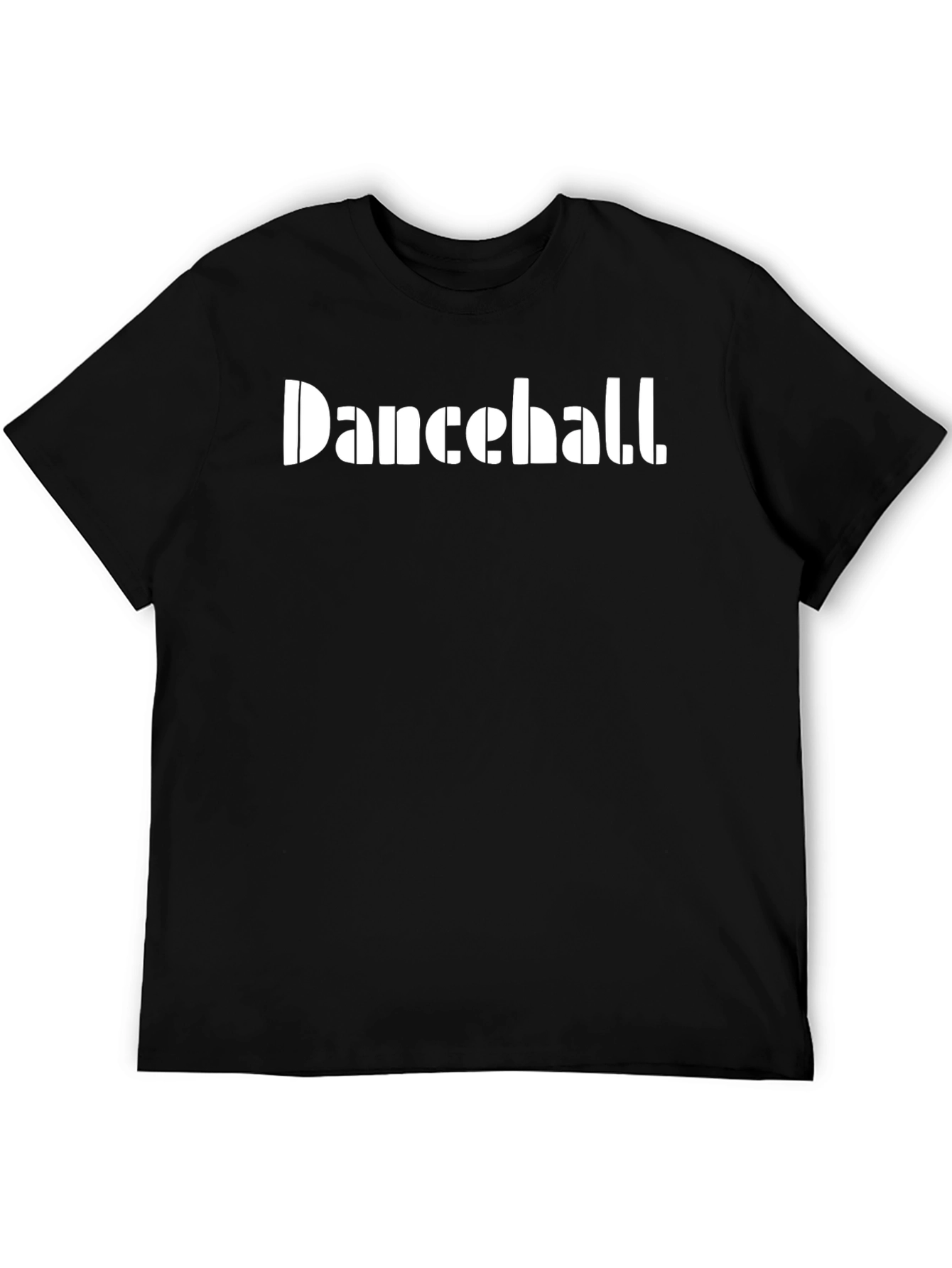 Dancehall Graphic Print Black Tee