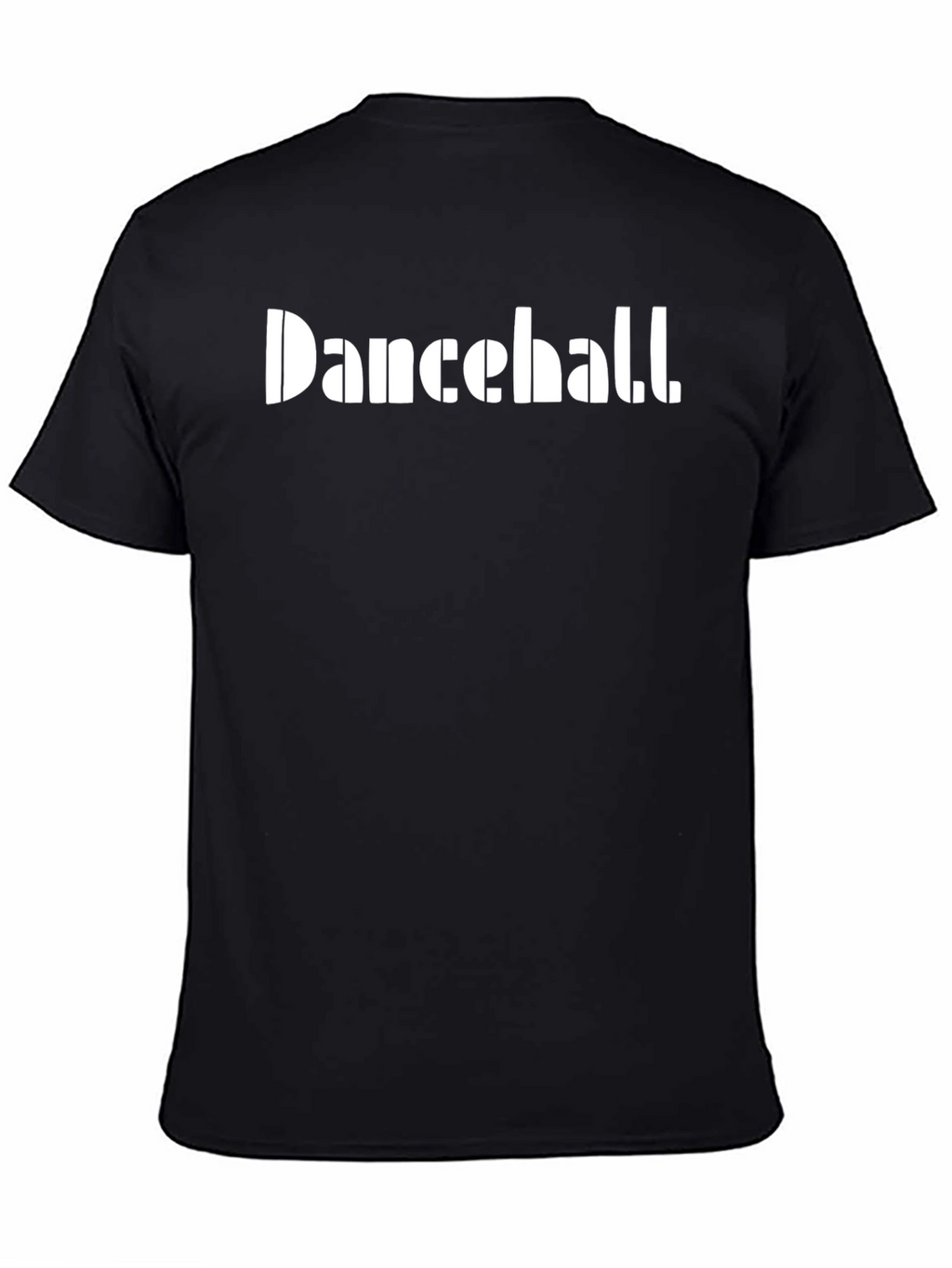 Dancehall Graphic Print Black Tee