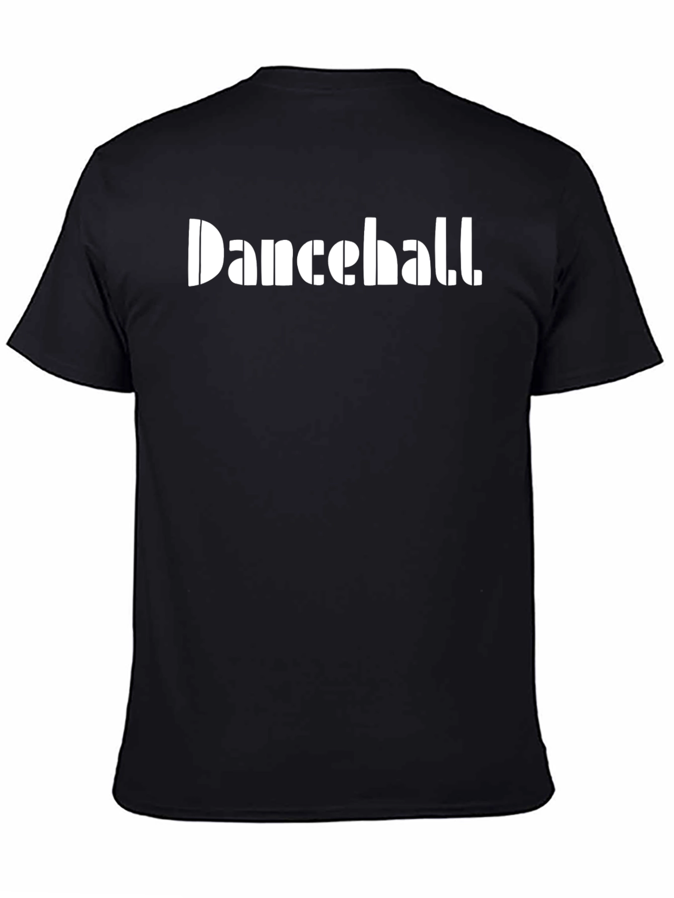 Dancehall Graphic Print Black Tee