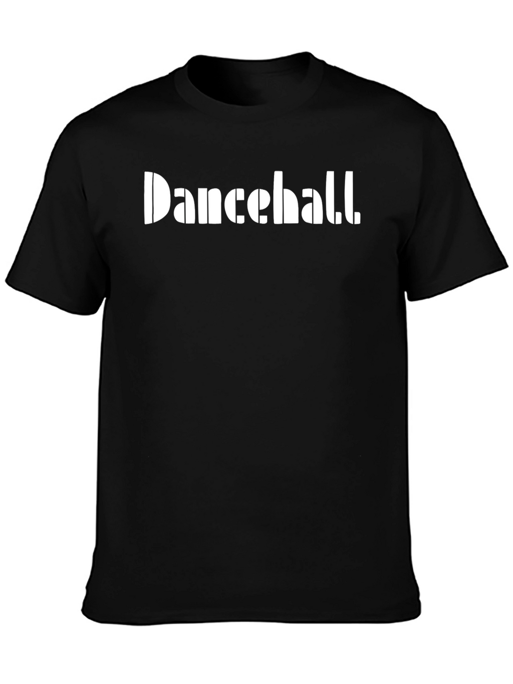 Dancehall Graphic Print Black Tee