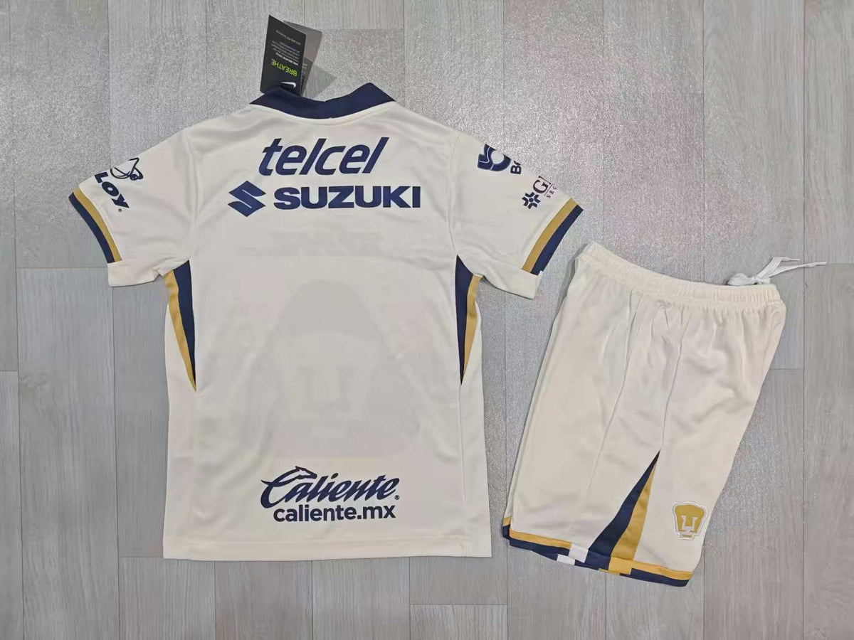 KIDS s UNAM White/Navy/Gold Home Kit