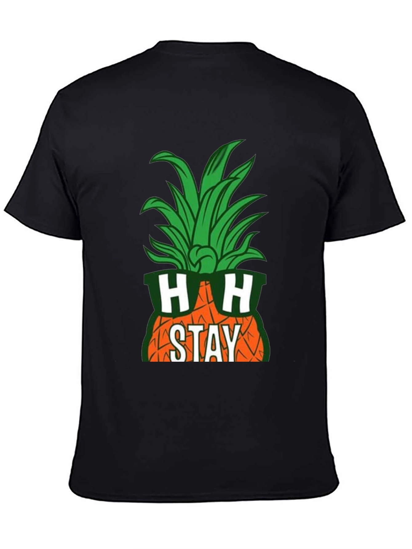 Stay Cool Pineapple Graphic Tee - Black