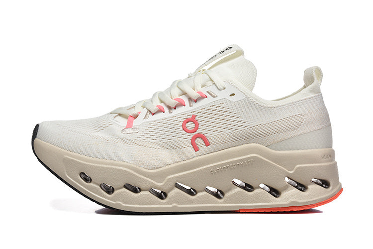 On Cloudsurfer Max Road-Running Shoes Ivory | Salmon