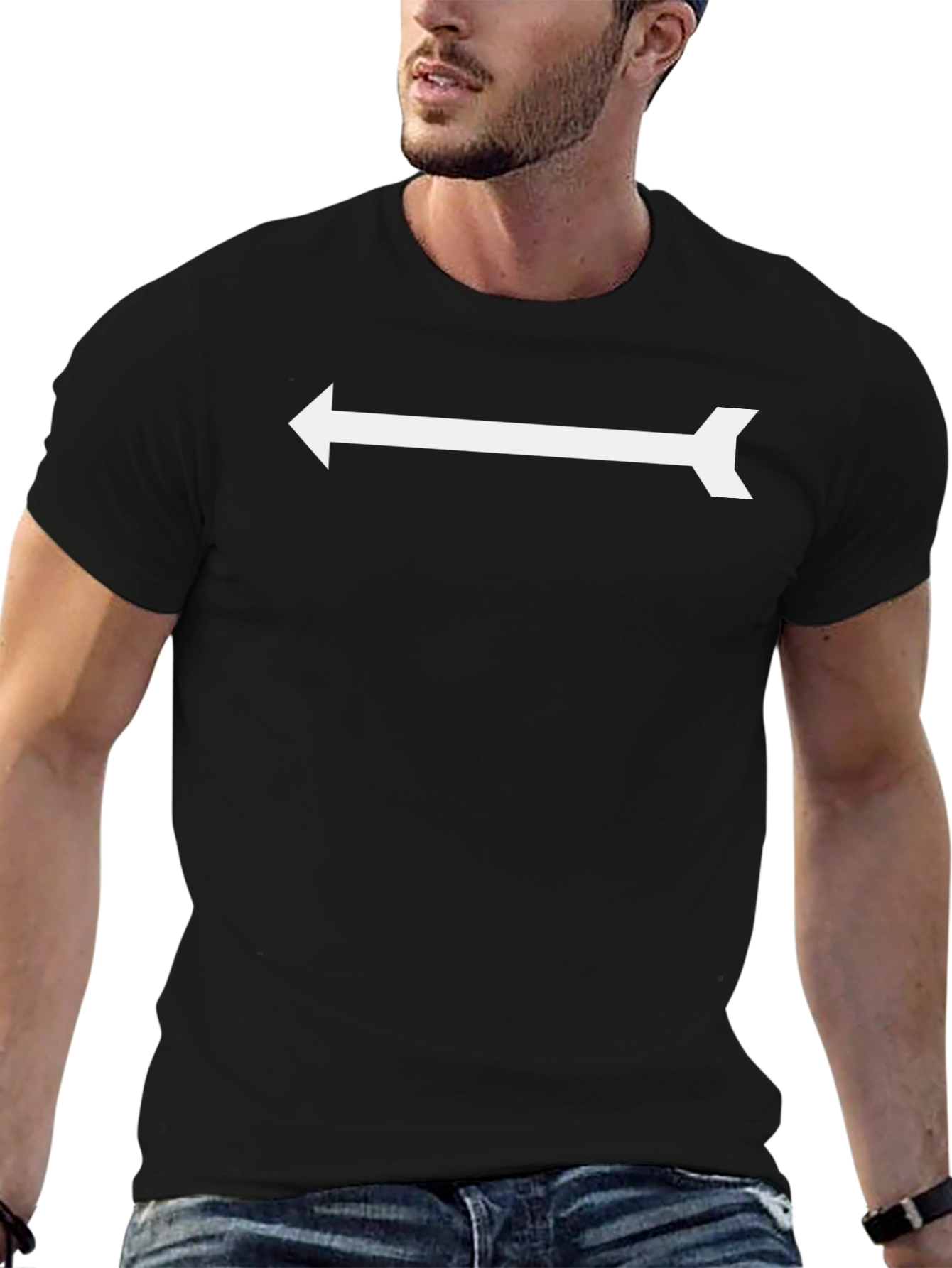 Arrow Graphic Black T-Shirt