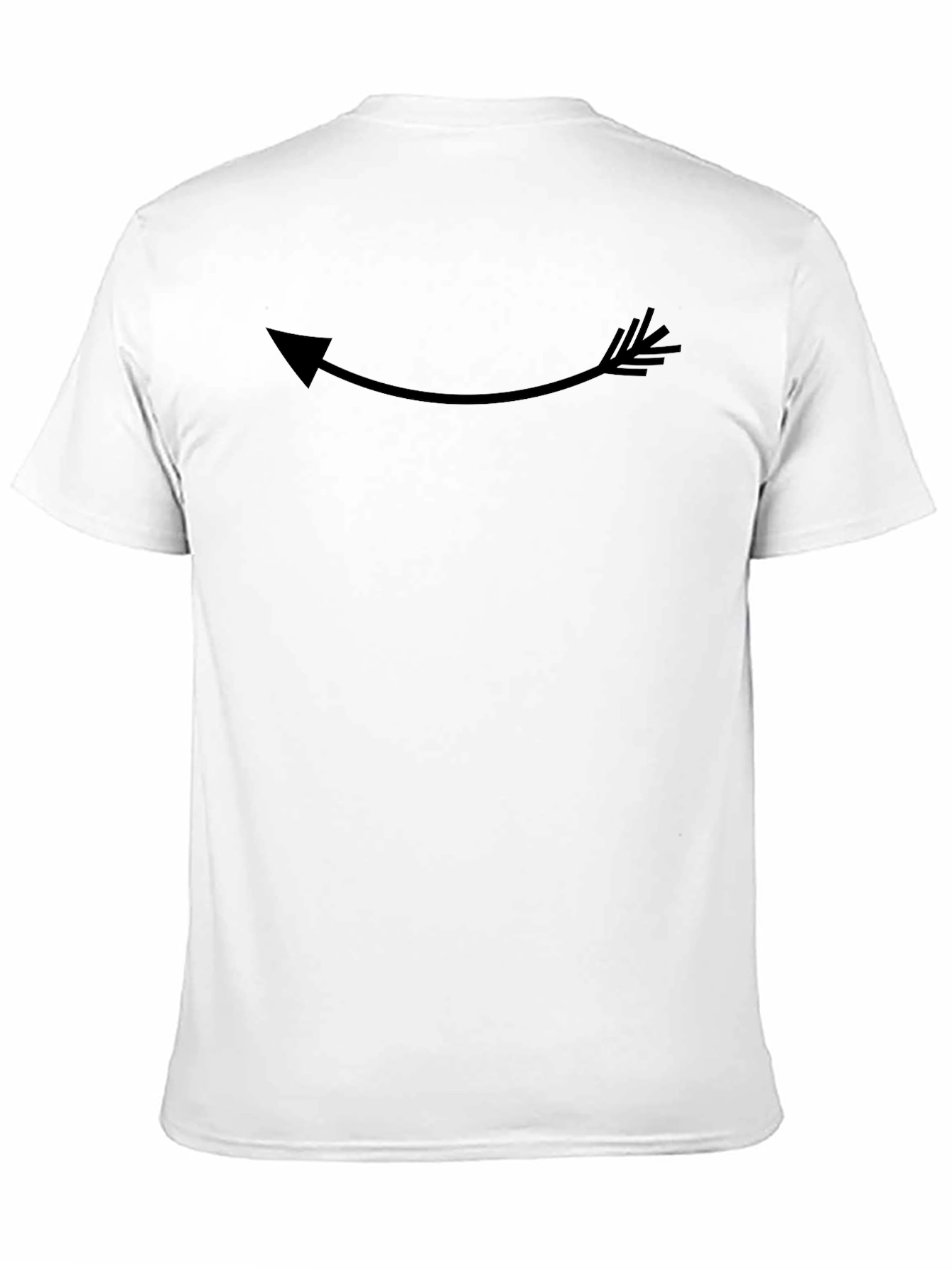 Arrow Graphic Tee - Curved Design Casual Wear