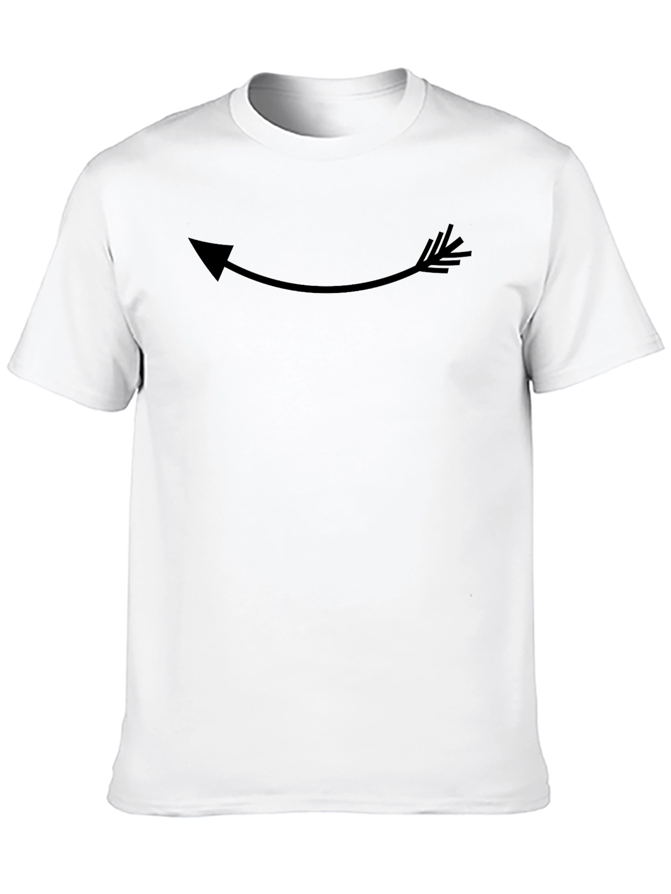 Arrow Graphic Tee - Curved Design Casual Wear