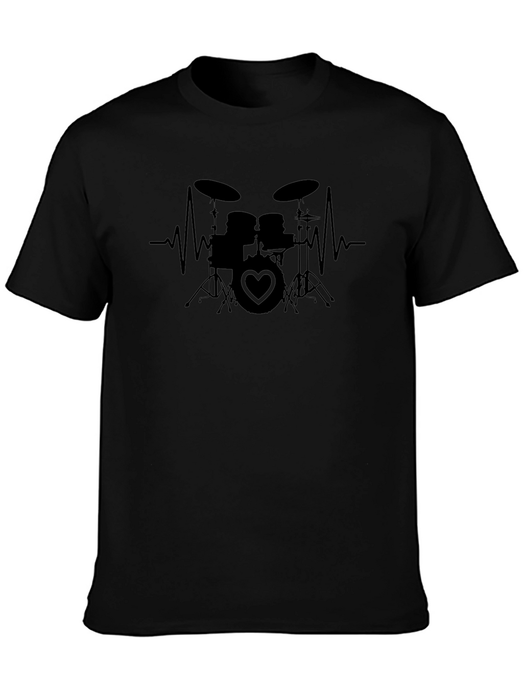 Drum Heartbeat T-Shirt - Music Lover Tee