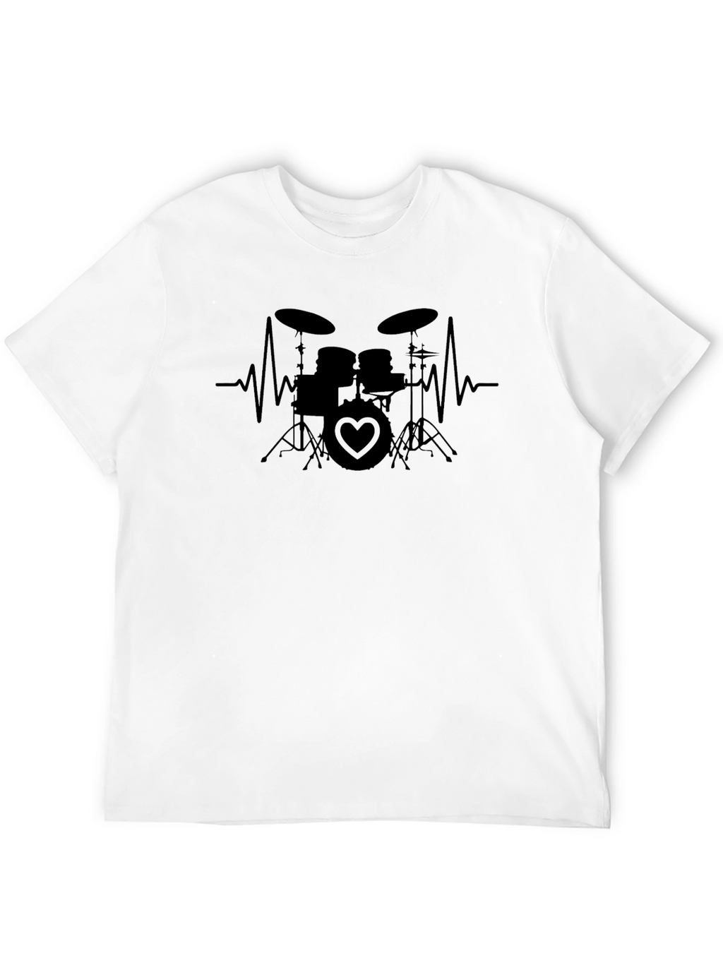 Drum Heartbeat T-Shirt - Music Lover Tee