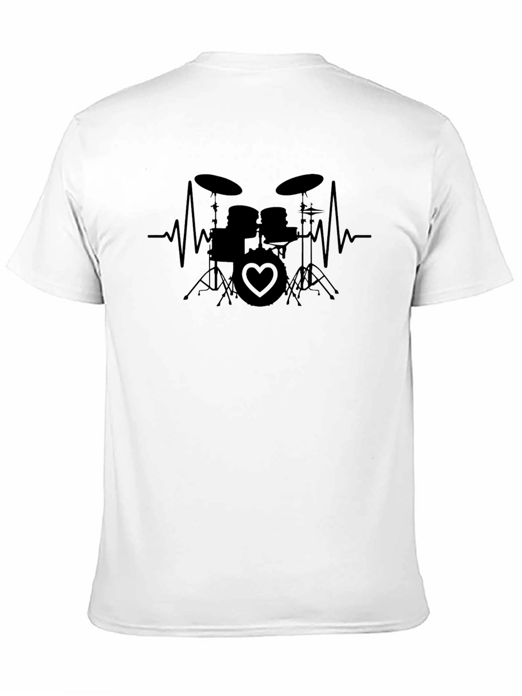 Drum Heartbeat T-Shirt - Music Lover Tee