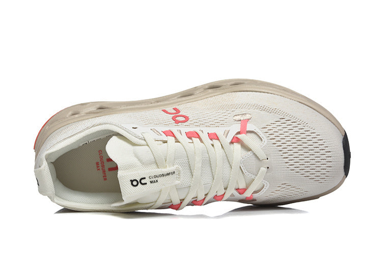 On Cloudsurfer Max Road-Running Shoes Ivory | Salmon