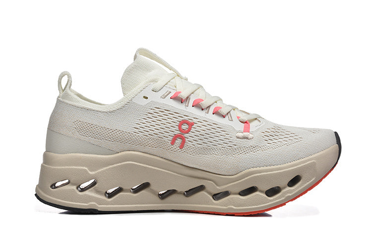 On Cloudsurfer Max Road-Running Shoes Ivory | Salmon