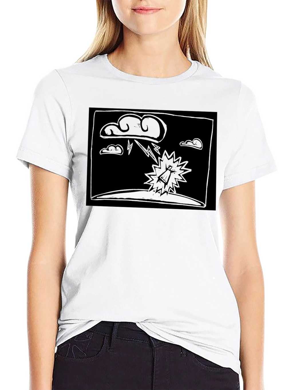 Dark Cartoon Weather Tee
