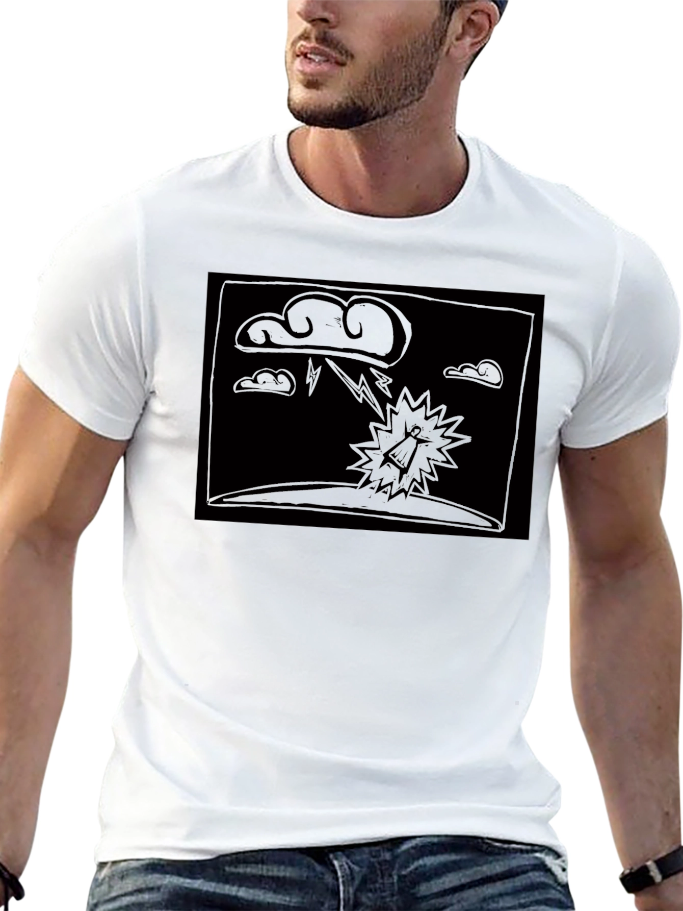 Dark Cartoon Weather Tee