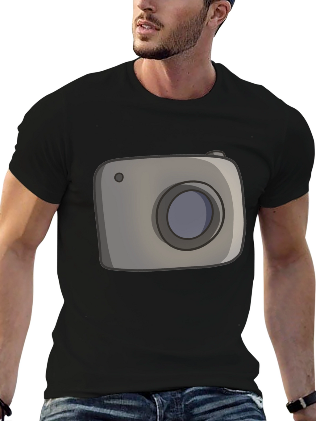 Camera Graphic Black T-Shirt