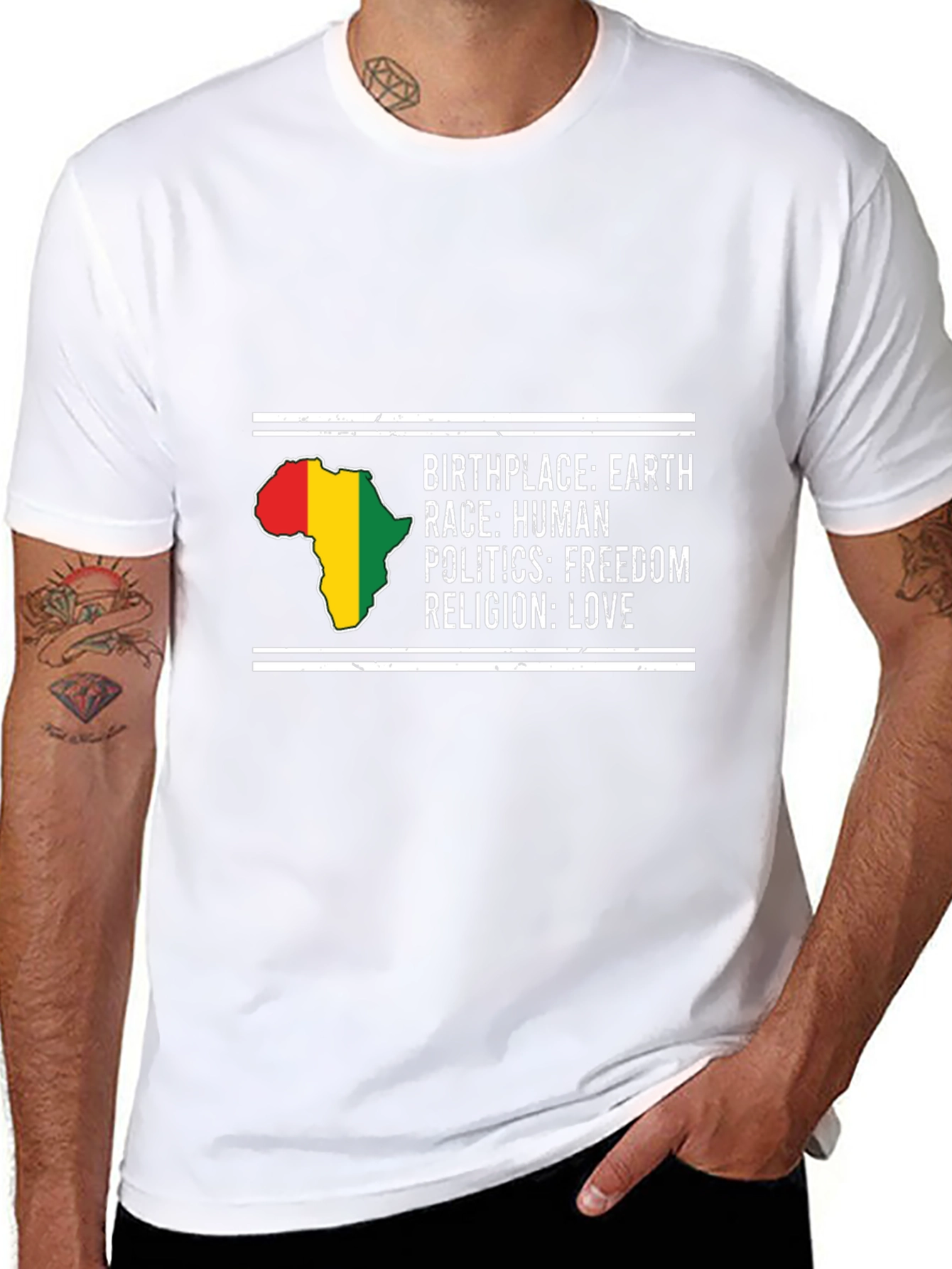 Birthplace Earth T-Shirt - Human Race Freedom Politics Love