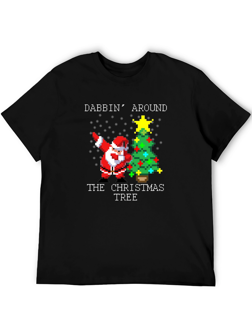 Dabbing Santa Christmas Tree T-Shirt