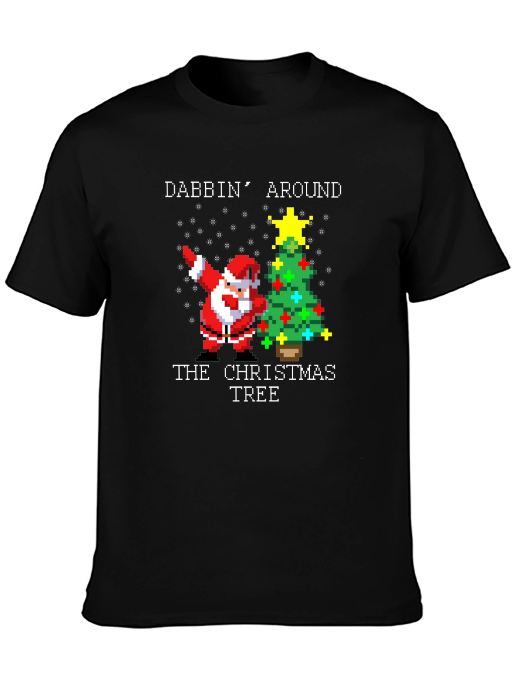 Dabbing Santa Christmas Tree T-Shirt