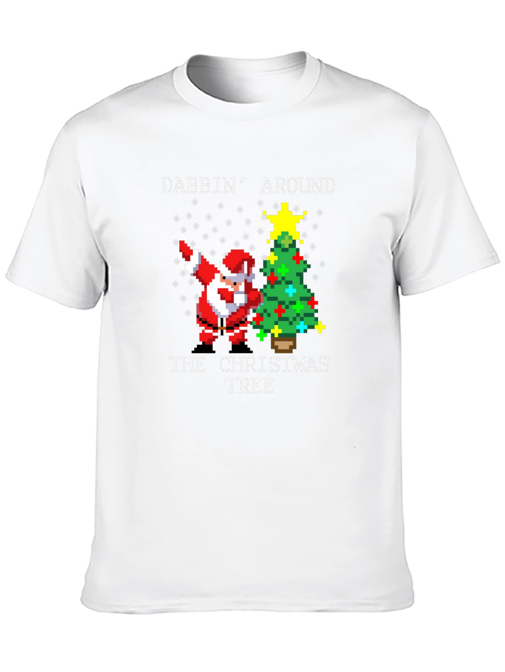Dabbing Santa Christmas Tree T-Shirt