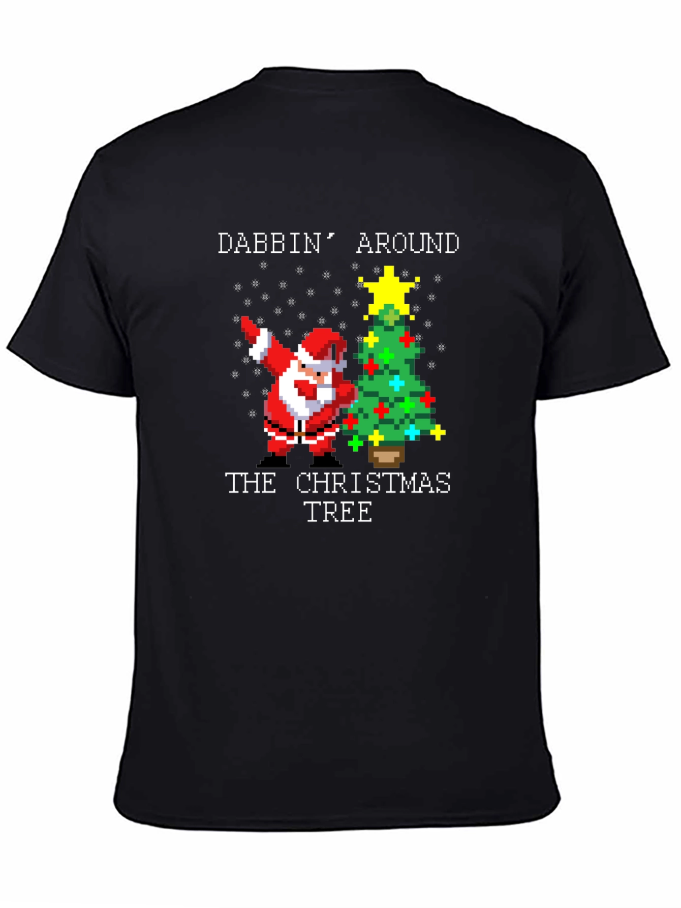 Dabbing Santa Christmas Tree T-Shirt