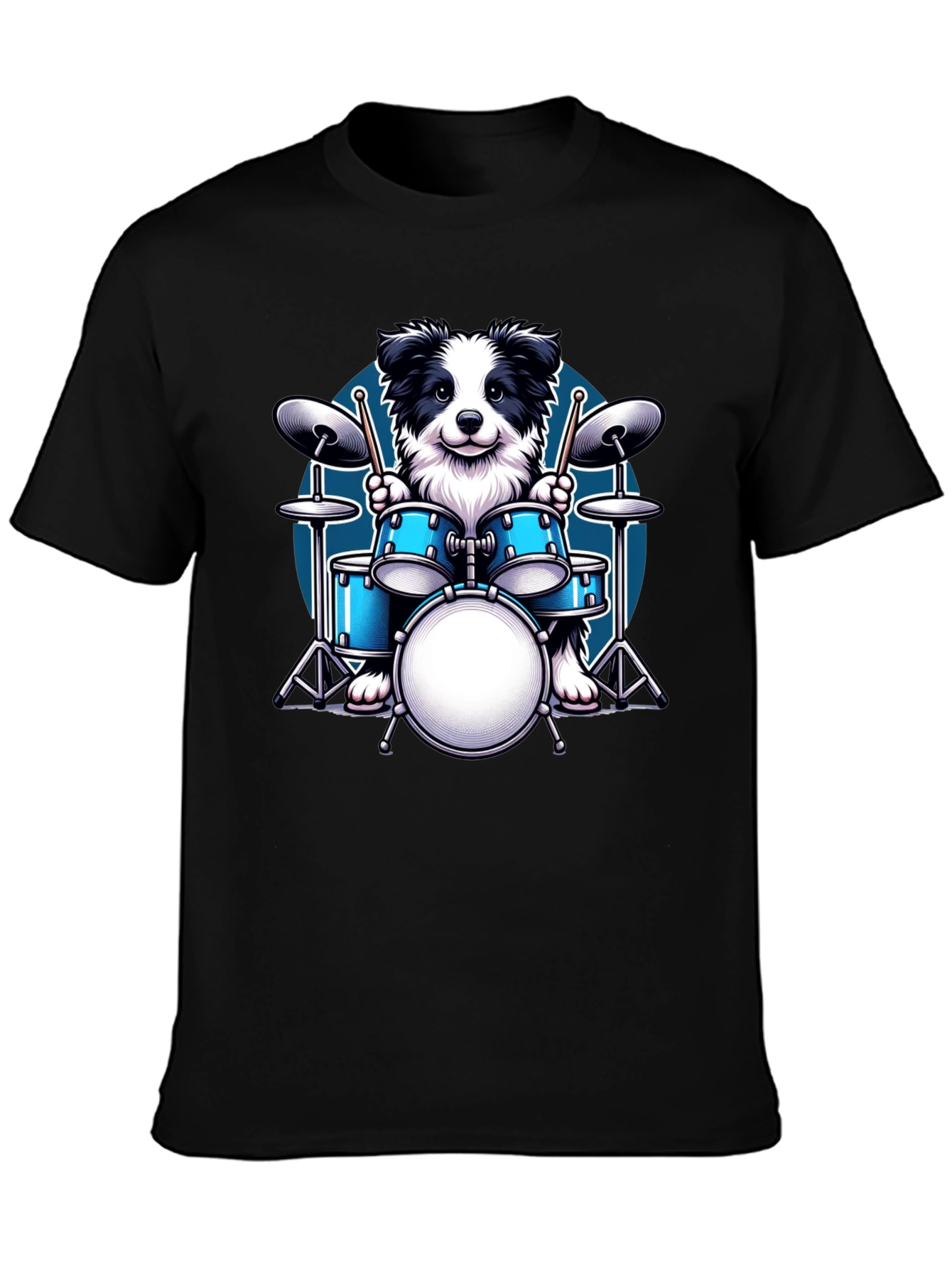 Dog Drummer Graphic Tee