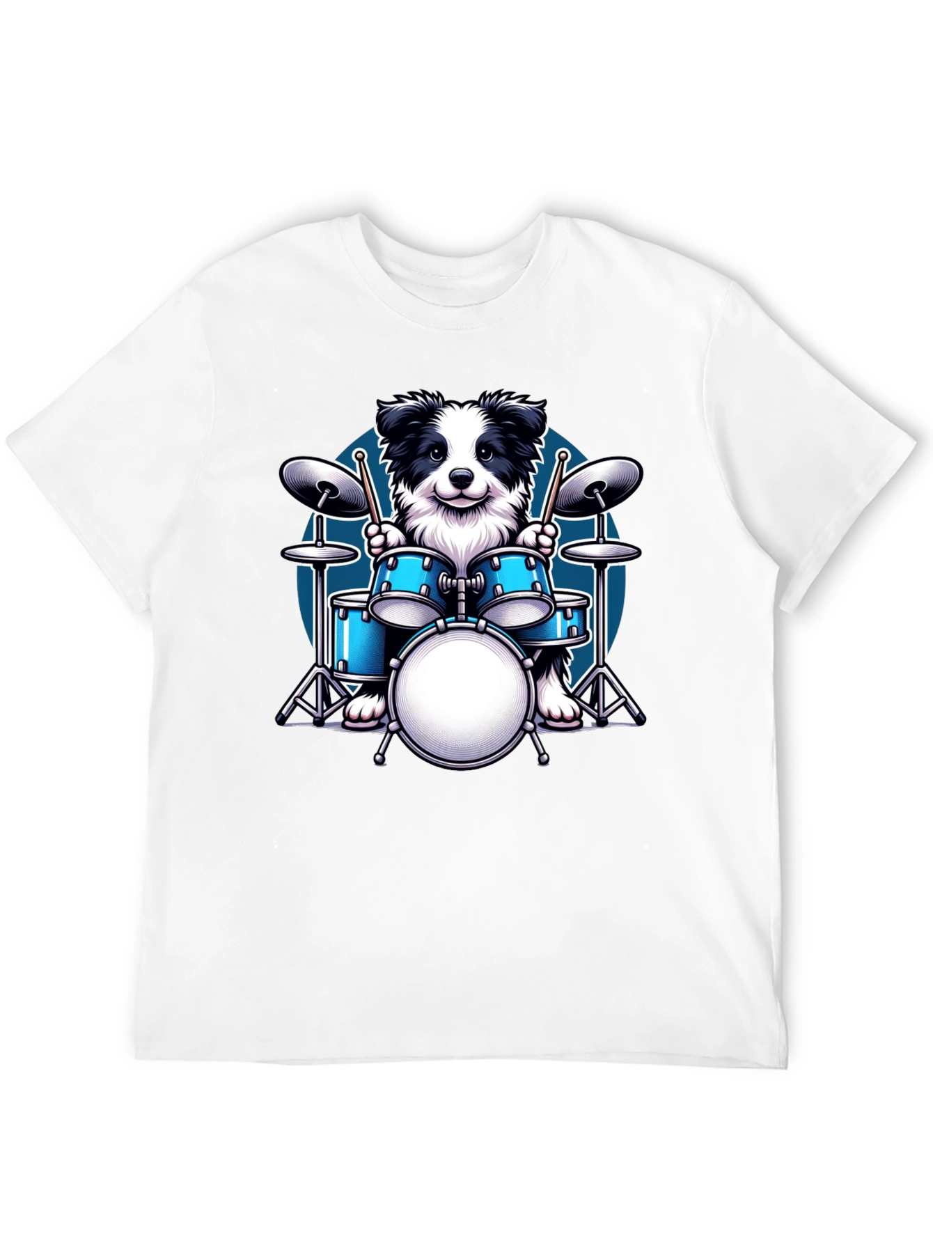Dog Drummer Graphic Tee