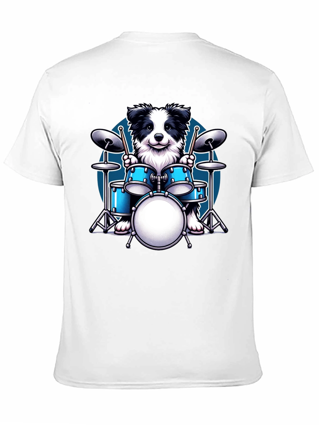 Dog Drummer Graphic Tee