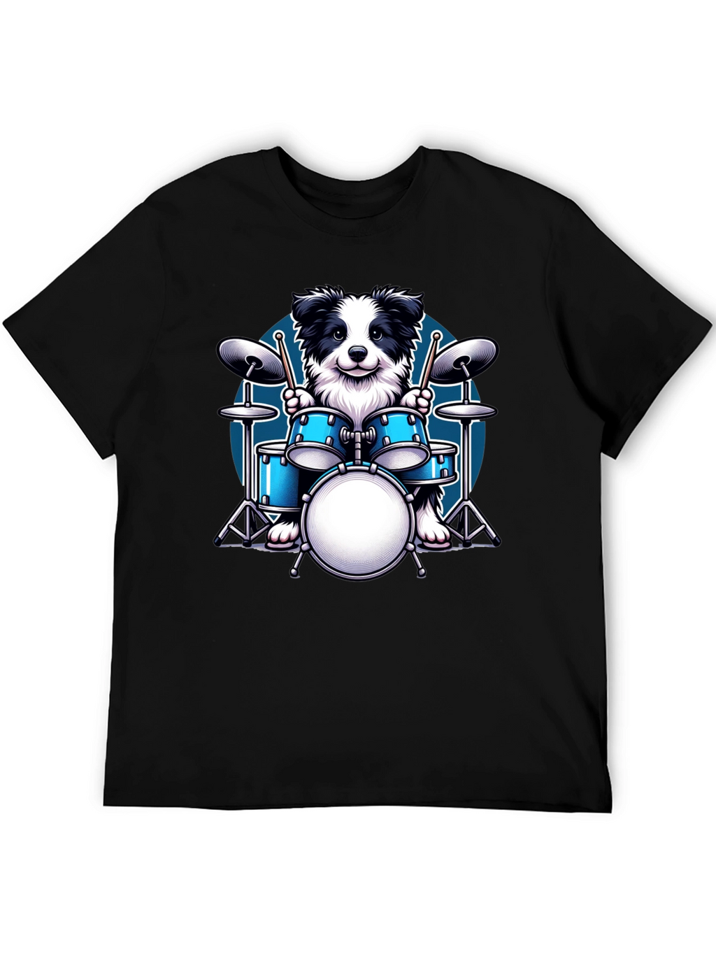 Dog Drummer Graphic Tee