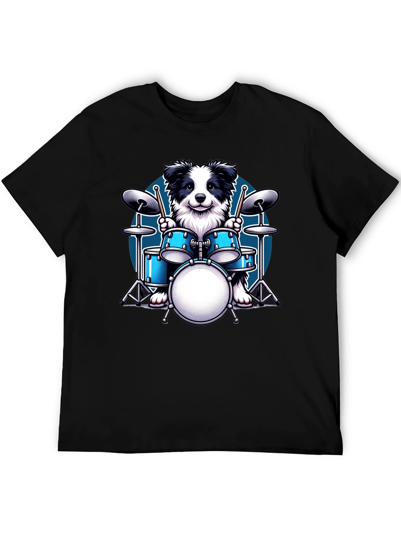 Dog Drummer Graphic Tee