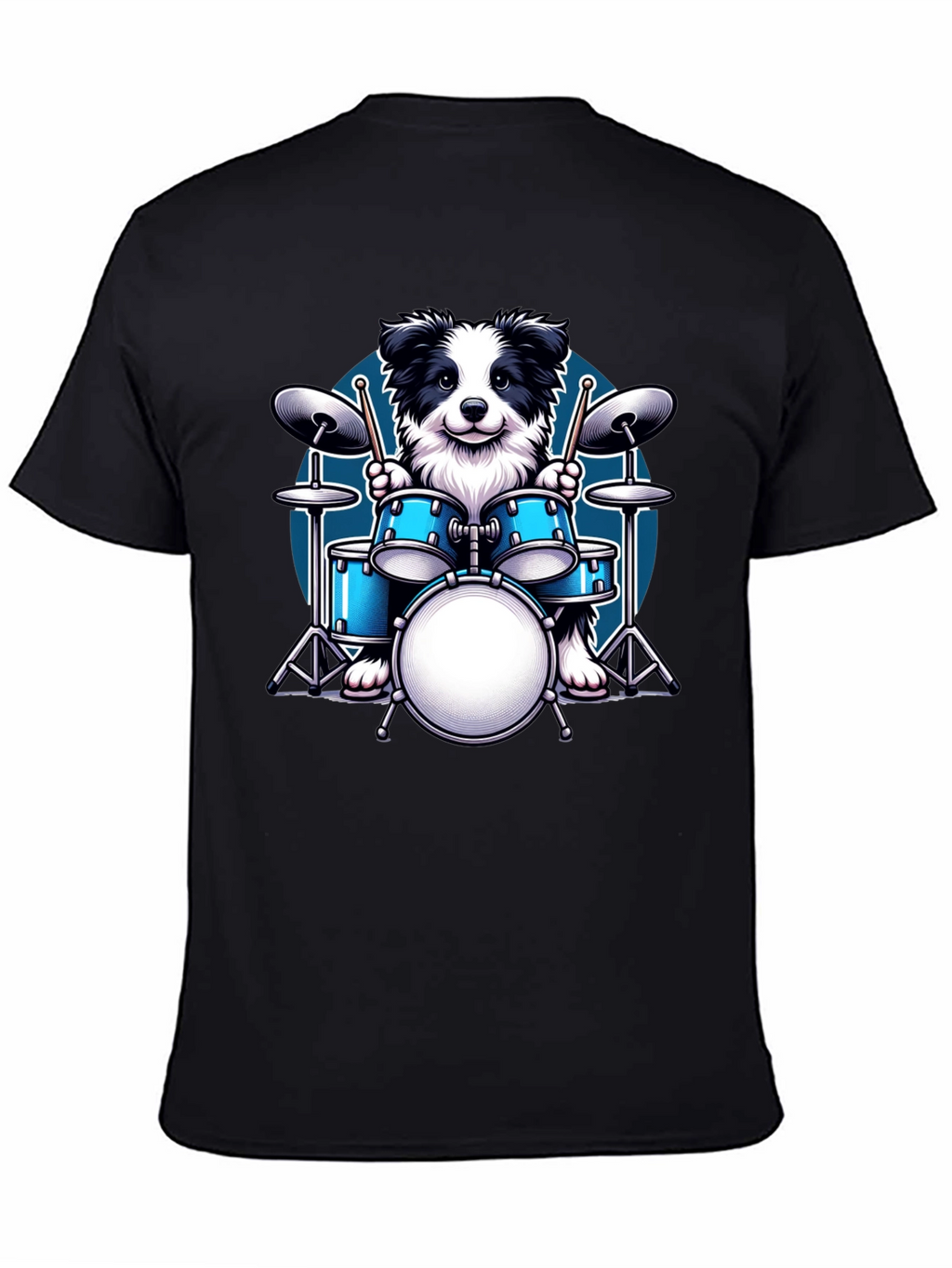 Dog Drummer Graphic Tee