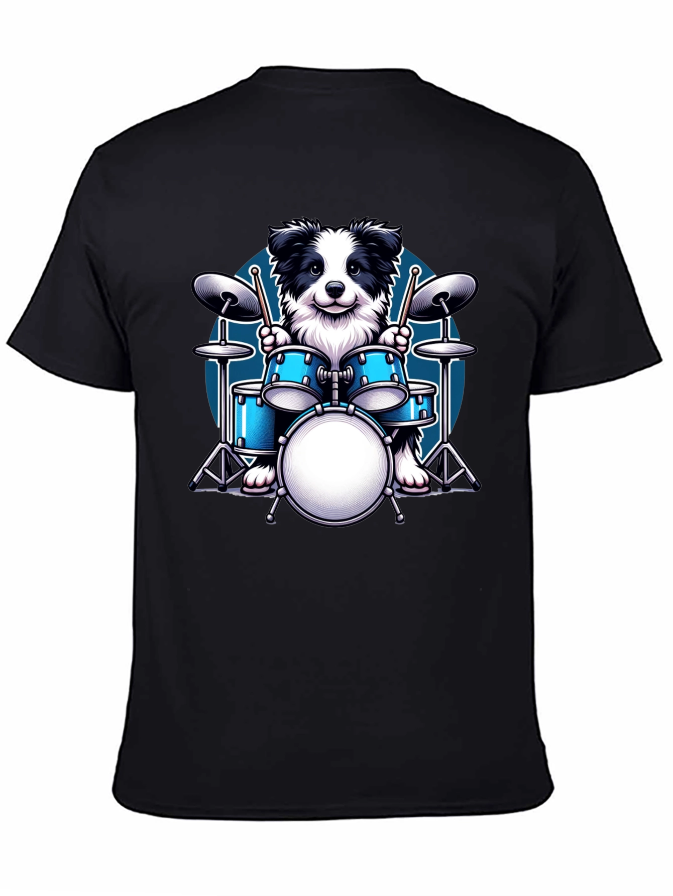 Dog Drummer Graphic Tee