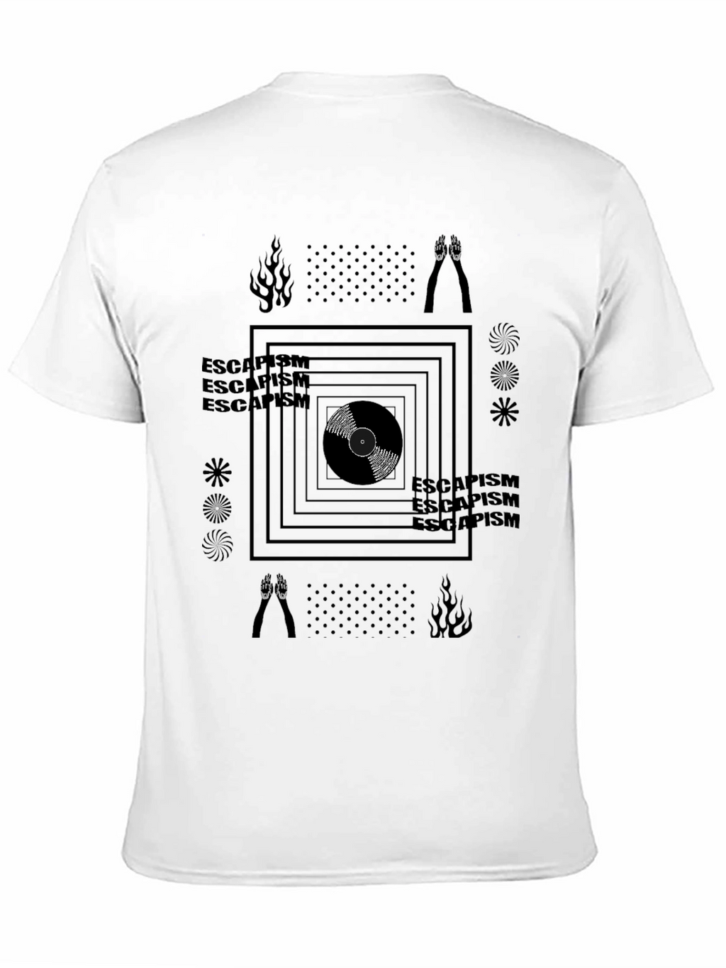 Escapism Graphic Tee - Black